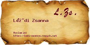 Ládi Zsanna névjegykártya